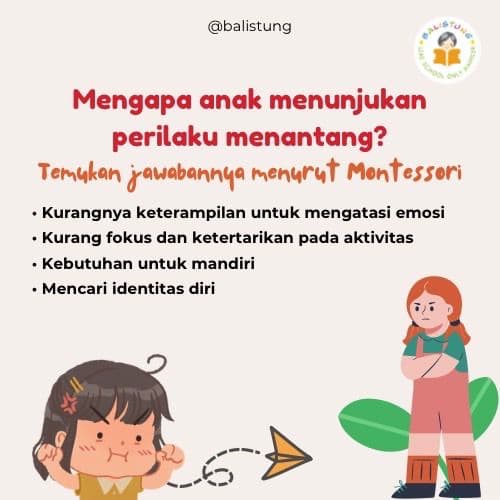 Mengapa Anak Menunjukkan Perilaku Menantang? Temukan Jawabannya Menurut Montessori