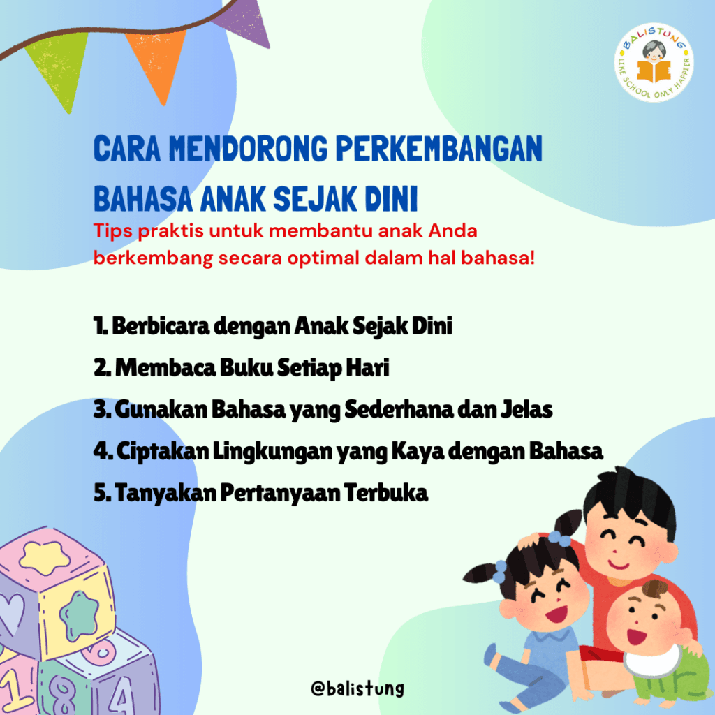Cara Mendorong Perkembangan Bahasa Anak Sejak Dini