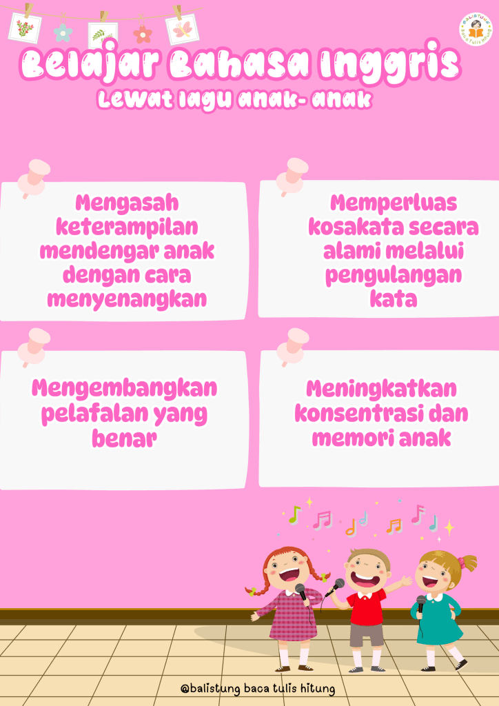 Peran Lagu Anak dalam Pembelajaran Bahasa Inggris Sejak Dini
