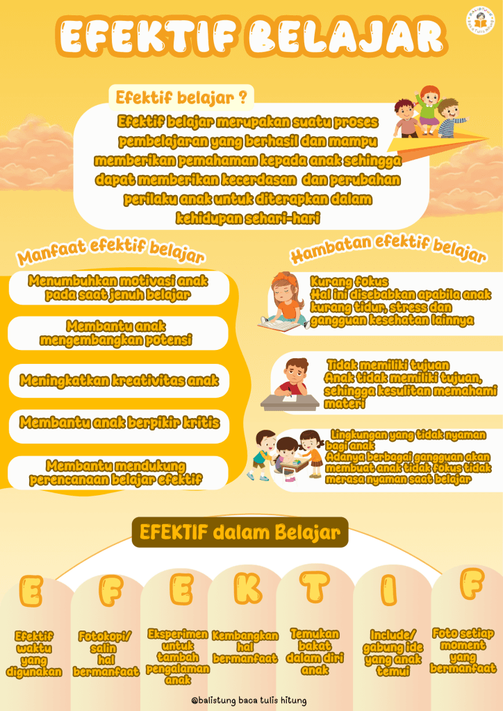 Efektif Belajar : Kunci Sukses Anak