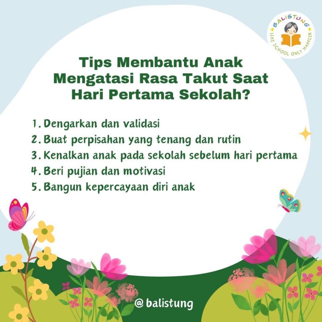 Tips Membantu Anak Mengatasi Rasa Takut Saat Pertama Kali Sekolah