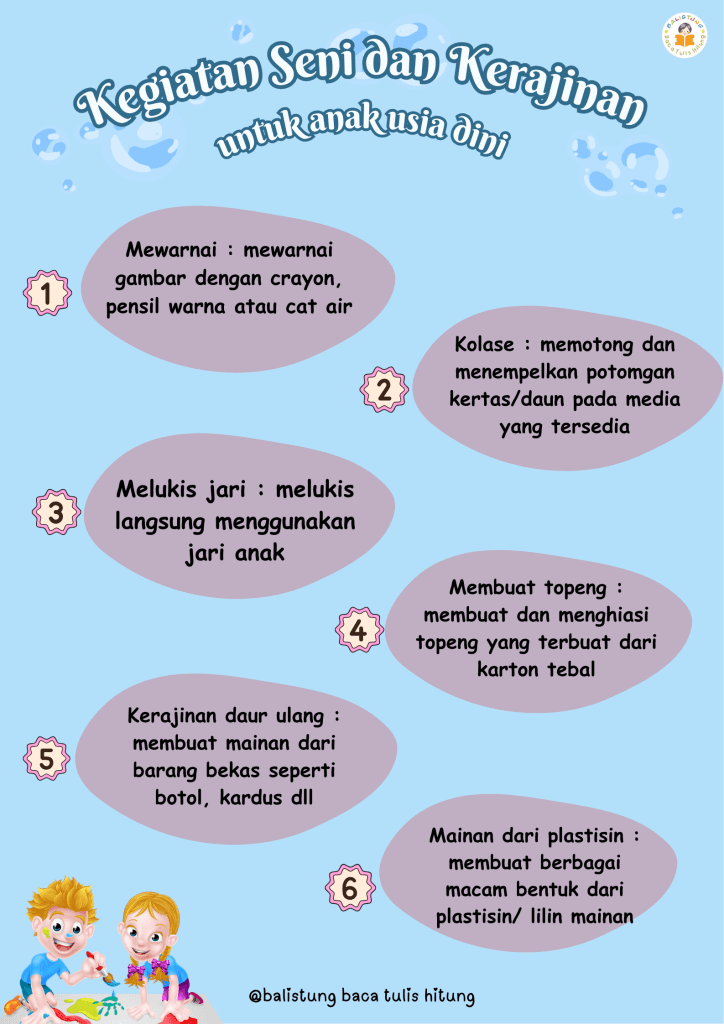 Kegiatan Seni dan Kerajinan untuk Anak Usia Dini: Asah Kreativitas Sejak Dini