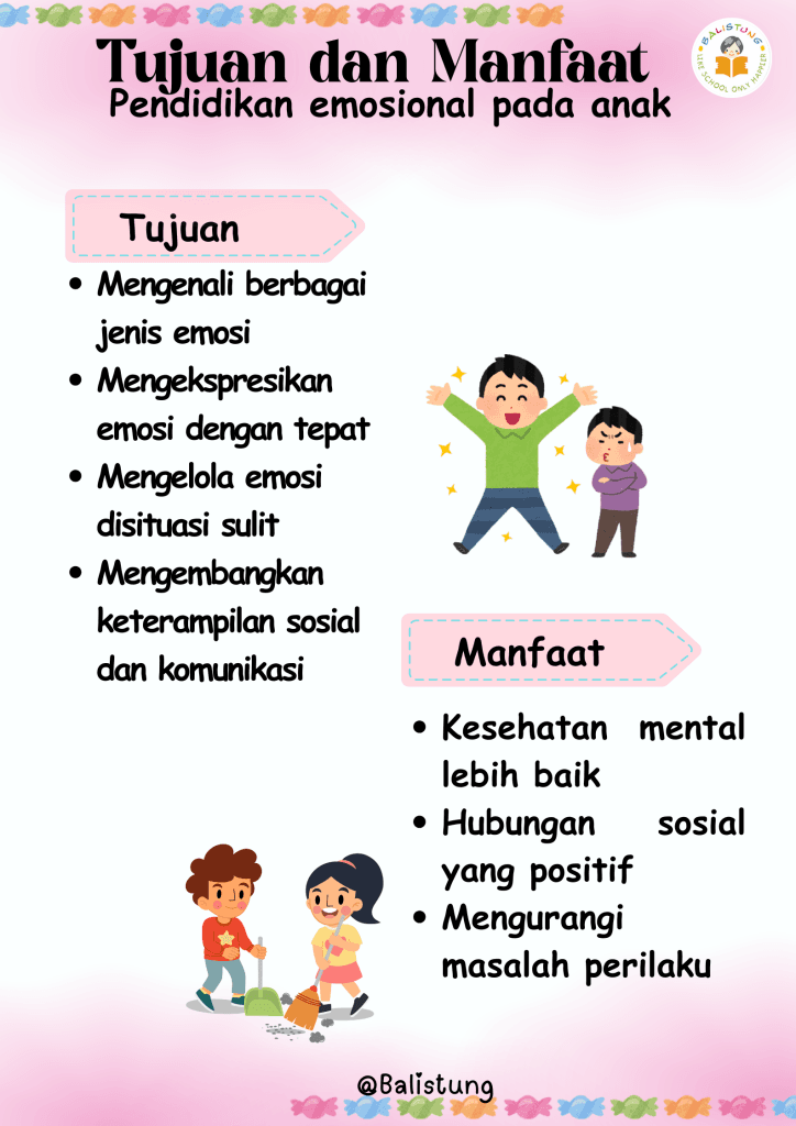 Tujuan dan Manfaat Pendidikan Emosional pada Anak