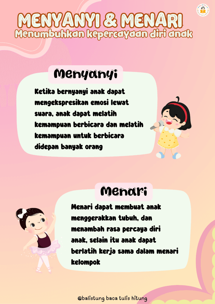 Menyanyi dan Menari untuk Menumbuhkan Kepercayaan Diri Anak