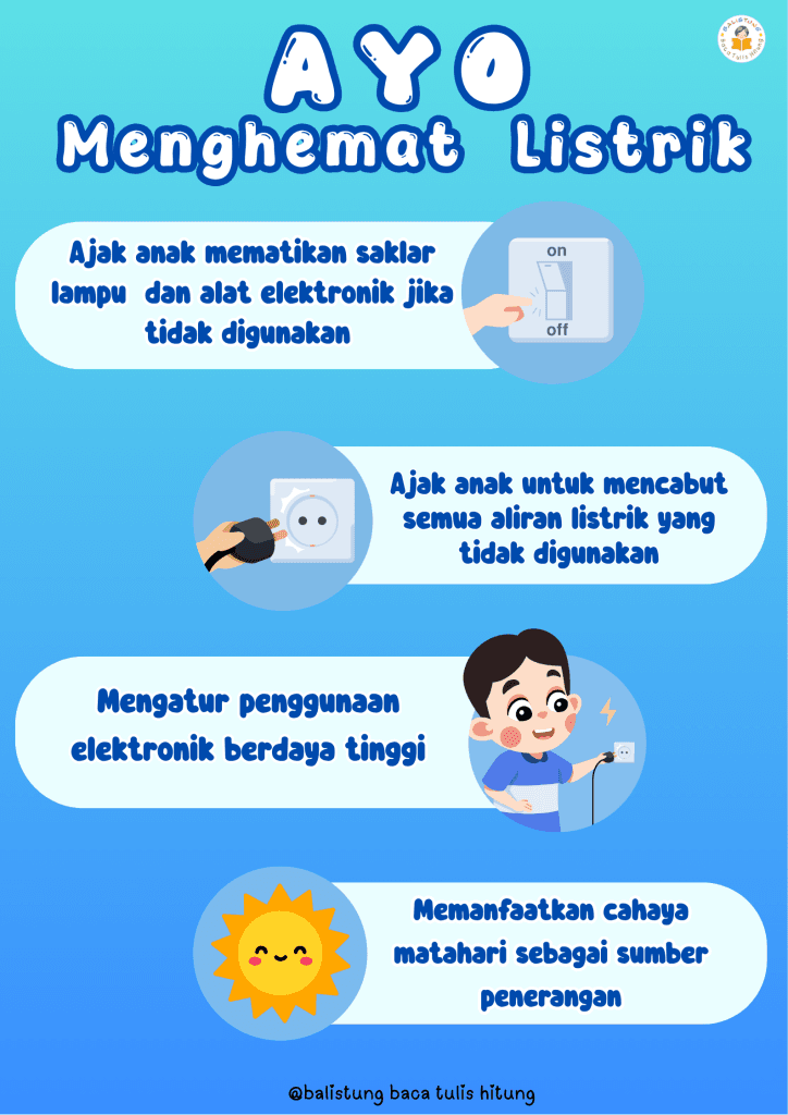 Ayo Menghemat Listrik!: Kebiasaan yang Patut Ditanamkan pada Anak