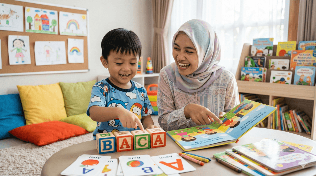 Les Baca Anak PAUD: 5 Tips Belajar Membaca Menyenangkan di Rumah