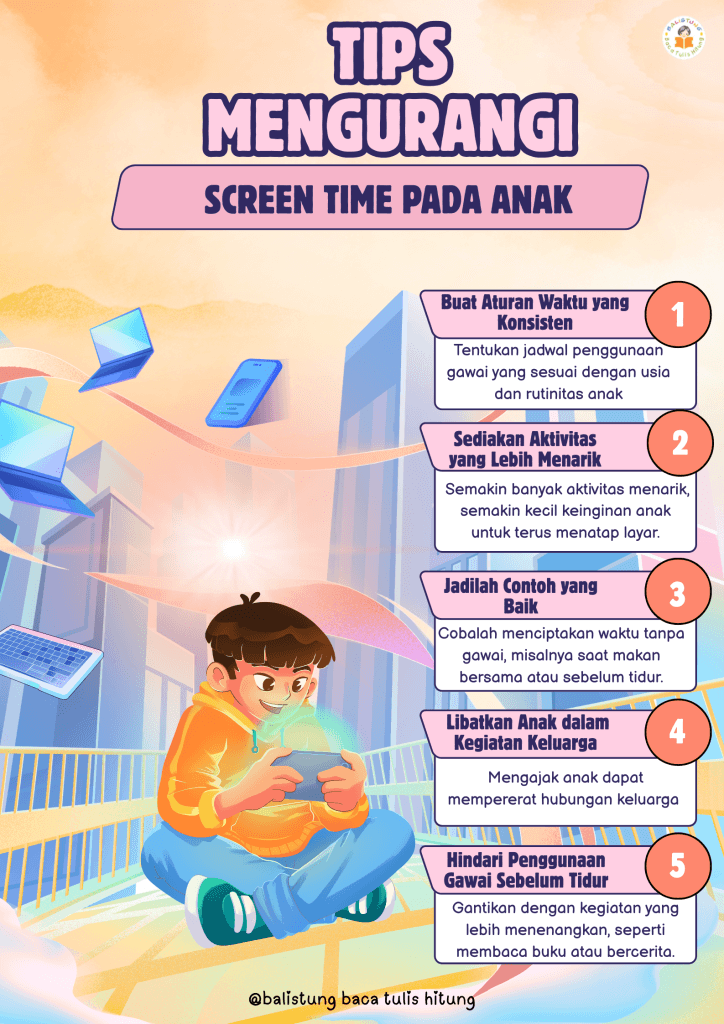 Tips Mengurangi Screen Time pada Anak