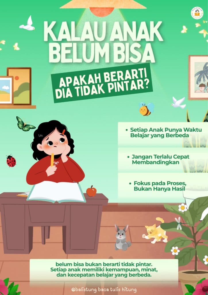 Kalau Anak Belum Bisa, Apakah Berarti Dia Tidak Pintar?