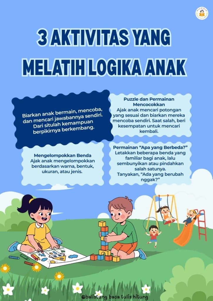 Dari Bermain ke Berpikir: 3 Aktivitas yang Melatih Logika Anak