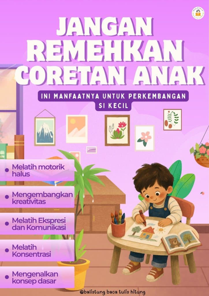 Jangan Remehkan Coretan Anak, Ini Manfaatnya untuk Perkembangan Si Kecil!